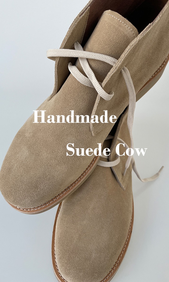 (High Quality)(SUEDE COW) HANDMADE RUY SUEDE DESERT BOOTS